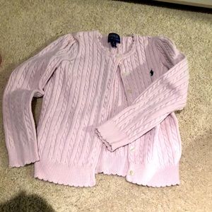 Knit scalloped cardigan